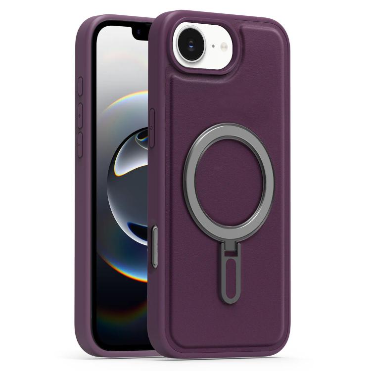 Silver Shield MagSafe Holder Shockproof Phone Case, For iPhone 16e, For iPhone 16 Pro Max, For iPhone 16 Pro