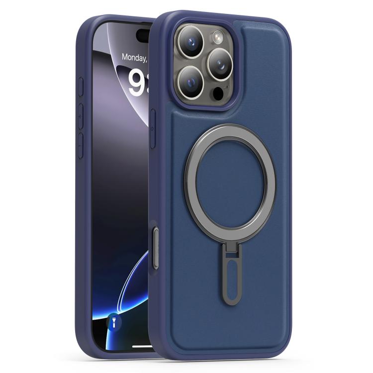 Silver Shield MagSafe Holder Shockproof Phone Case, For iPhone 16e, For iPhone 16 Pro Max, For iPhone 16 Pro