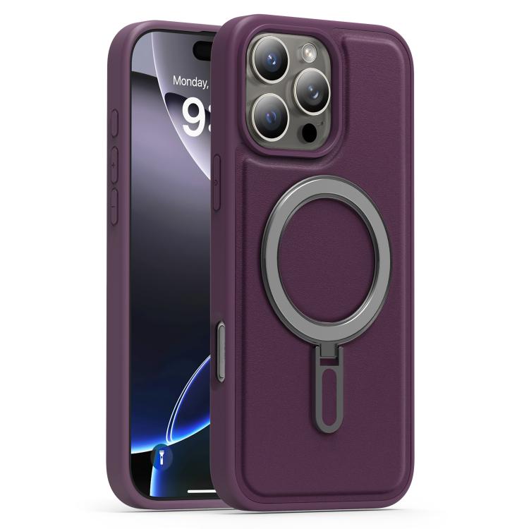 Silver Shield MagSafe Holder Shockproof Phone Case, For iPhone 16e, For iPhone 16 Pro Max, For iPhone 16 Pro