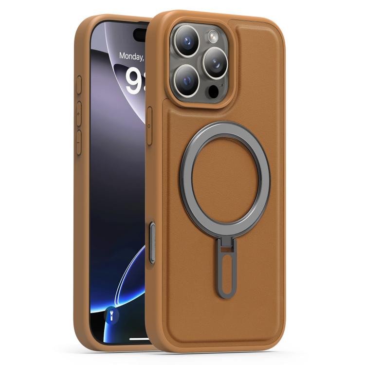 Silver Shield MagSafe Holder Shockproof Phone Case, For iPhone 16e, For iPhone 16 Pro Max, For iPhone 16 Pro
