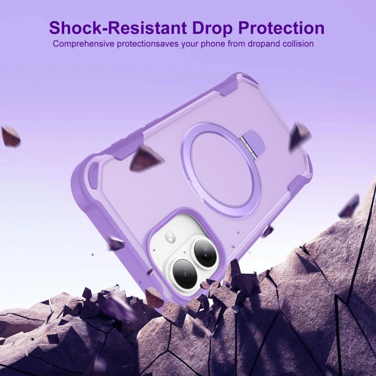 Yingcai Gears MagSafe Holder Shockproof Phone Case, For iPhone 16, For iPhone 15 Pro Max, For iPhone 15 Pro, For iPhone 15 Plus