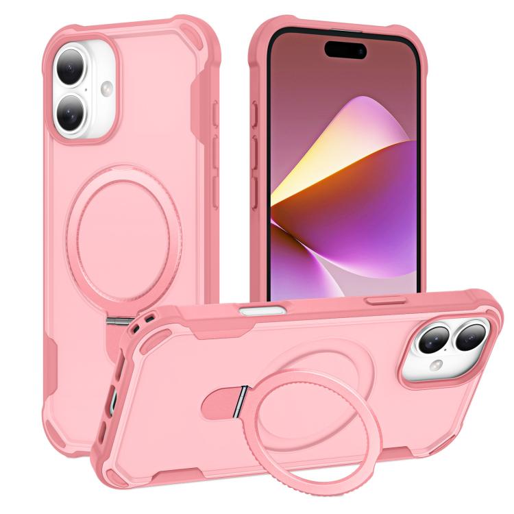 Yingcai Gears MagSafe Holder Shockproof Phone Case, For iPhone 16e, For iPhone 16 Pro Max, For iPhone 16 Pro, For iPhone 16 Plus