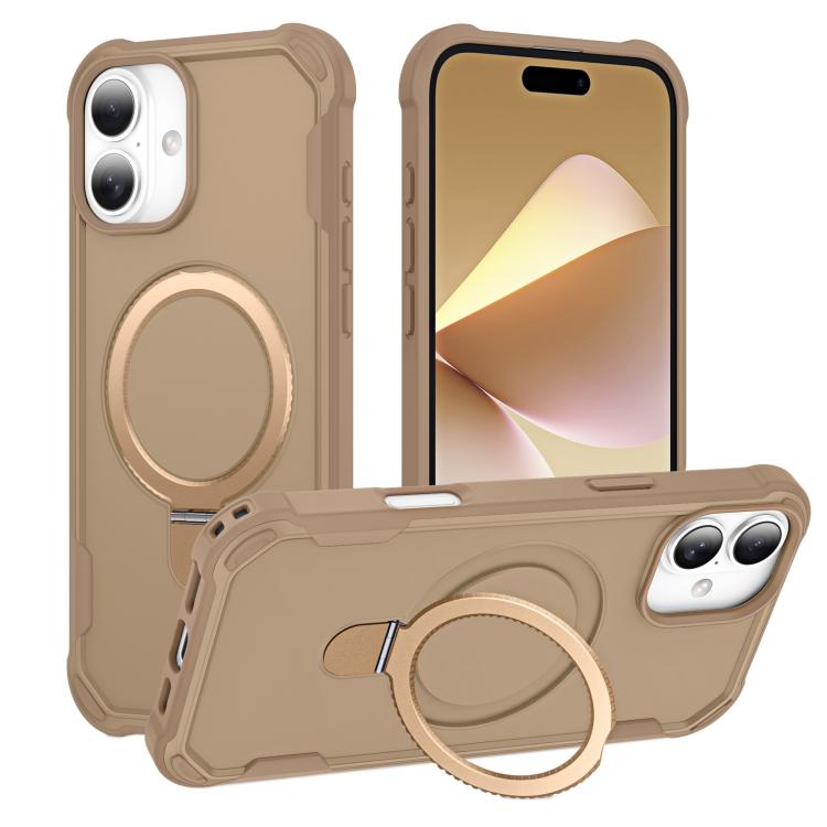 Yingcai Gears MagSafe Holder Shockproof Phone Case, For iPhone 16e, For iPhone 16 Pro Max, For iPhone 16 Pro, For iPhone 16 Plus