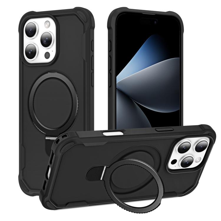 Yingcai Gears MagSafe Holder Shockproof Phone Case, For iPhone 16e, For iPhone 16 Pro Max, For iPhone 16 Pro, For iPhone 16 Plus