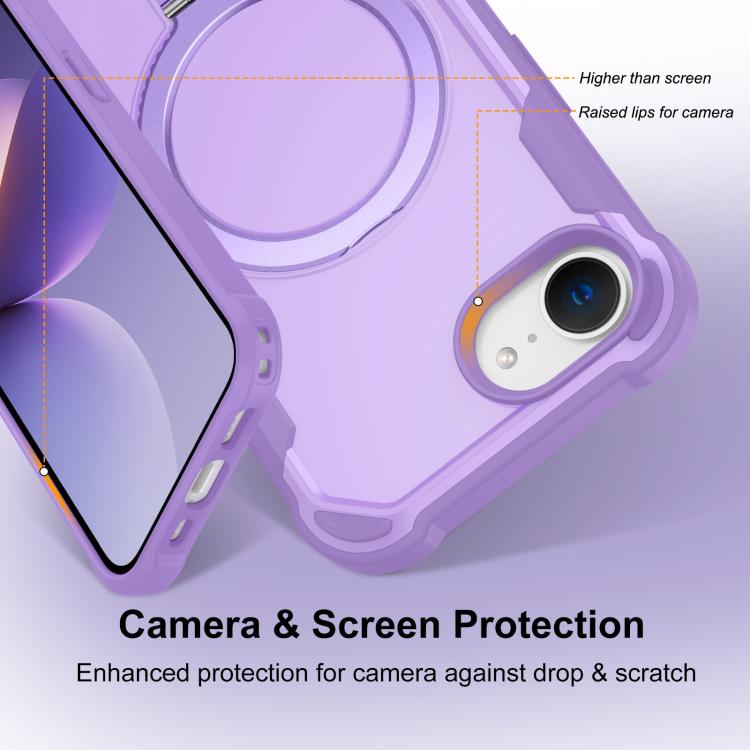 Yingcai Gears MagSafe Holder Shockproof Phone Case, For iPhone 16e, For iPhone 16 Pro Max, For iPhone 16 Pro, For iPhone 16 Plus