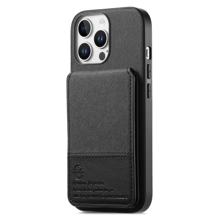 Twill Fabric Leather Vertical Flip RFID Card Bag Phone Case, For iPhone 11 Pro, For iPhone X / XS