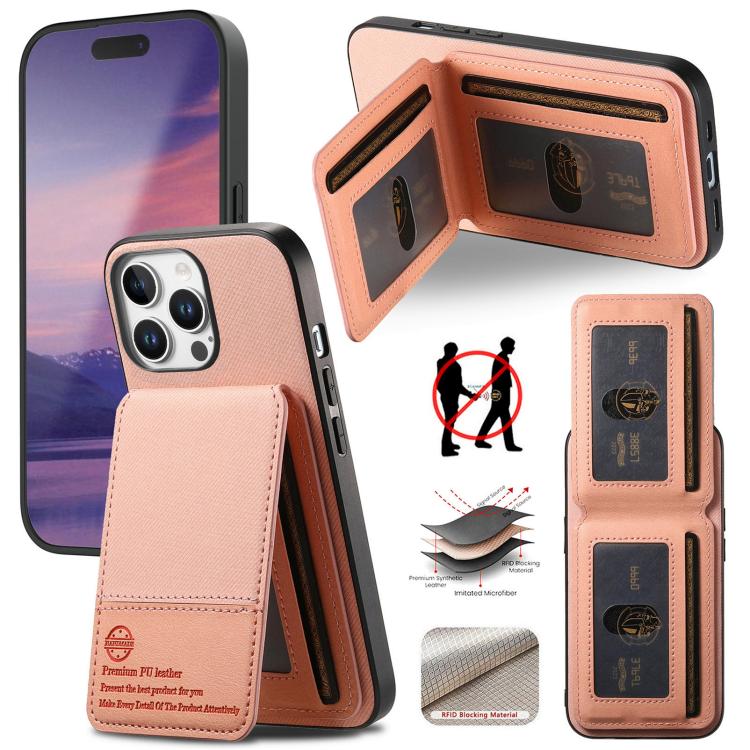 Twill Fabric Leather Vertical Flip RFID Card Bag Phone Case, For iPhone 11 Pro, For iPhone X / XS