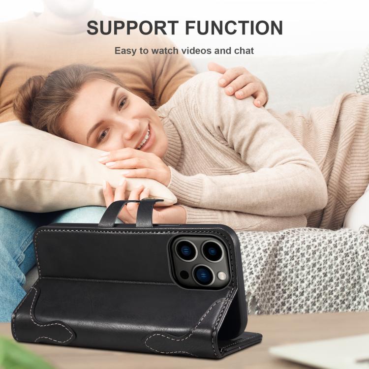 Suteni Q-03 Oil Wax Magnetic Clasp Leather Phone Case, For iPhone 14 Pro Max, For iPhone 13 Pro Max, For iPhone 13 Pro, For iPhone 13, For iPhone 13 mini, For iPhone 12 Pro