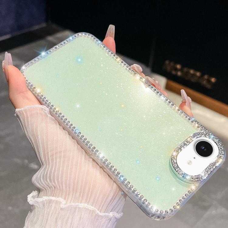 Rhinestone Glitter TPU 4-corners Anti-fall Phone Case, For iPhone 16e, For iPhone 16 Pro Max, For iPhone 16 Pro, For iPhone 16 Plus