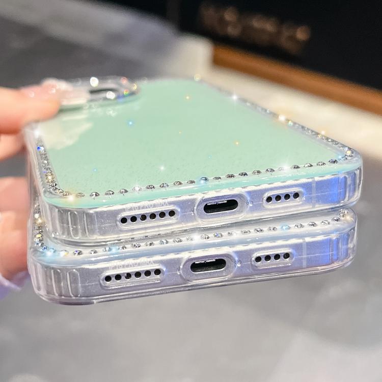 Rhinestone Glitter TPU 4-corners Anti-fall Phone Case, For iPhone 16e, For iPhone 16 Pro Max, For iPhone 16 Pro, For iPhone 16 Plus