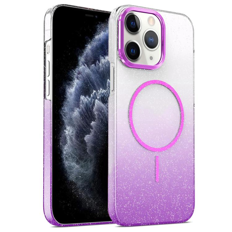 Gold Diamond Glitter Gradient MagSafe Shockproof Phone Case, For iPhone 12, For iPhone 12 Pro Max, For iPhone 12 Pro, For iPhone 11 Pro Max