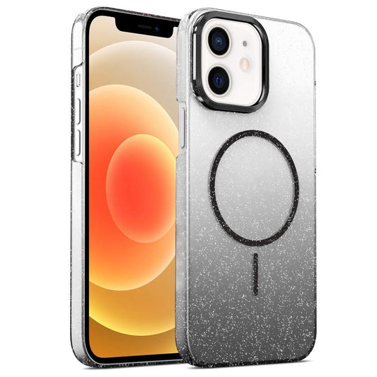 Gold Diamond Glitter Gradient MagSafe Shockproof Phone Case