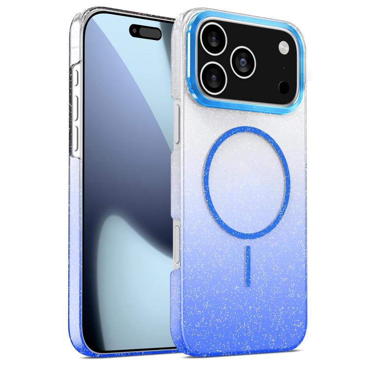 Gold Diamond Glitter Gradient MagSafe Shockproof Phone Case, For iPhone 17 Pro Max, For iPhone 17 Pro, For iPhone 17, For iPhone 17 Air
