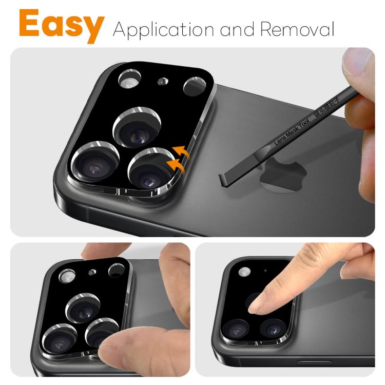 NORTHJO Camera Lens Protector 3D HD Tempered Glass Film, For iPhone 17 Pro Max, For iPhone 17 Pro, For iPhone 17, For iPhone 17 Air