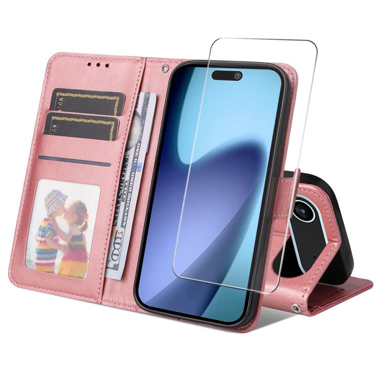 ENKAY Card Wallet Calf Texture Leather Phone Case with Thickened Glue No White Edge Film, For iPhone 17 Pro Max, For iPhone 17 Pro, For iPhone 17, For iPhone 17 Air