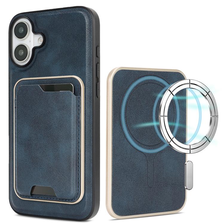 Kalebol Slim MagSafe Ring Magnetic Card Bag Leather Phone Case, For iPhone 17 Pro Max, For iPhone 17 Pro, For iPhone 17, For iPhone 17 Air