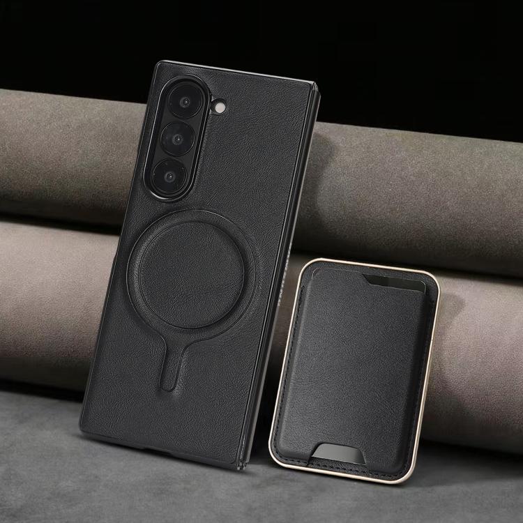 Kalebol Slim MagSafe Ring Magnetic Card Bag Leather Phone Case
