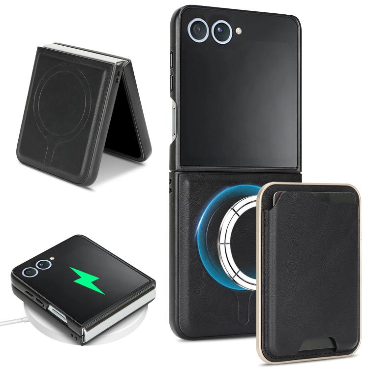 Kalebol Slim MagSafe Ring Magnetic Card Bag Leather Phone Case