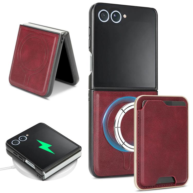 Kalebol Slim MagSafe Ring Magnetic Card Bag Leather Phone Case