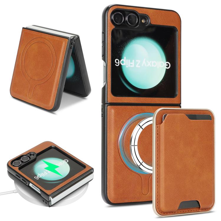 Kalebol Slim MagSafe Ring Magnetic Card Bag Leather Phone Case