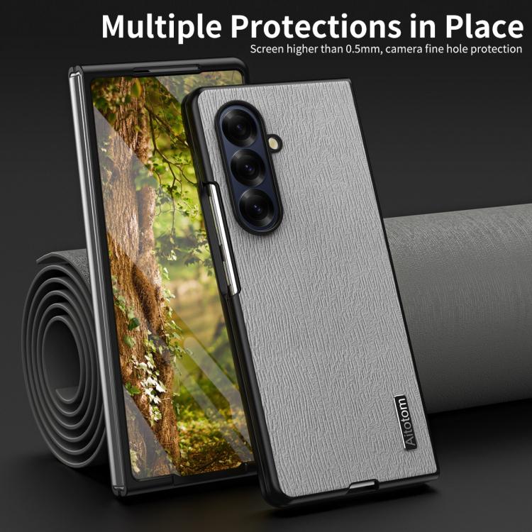 Tree Bark Leather Shockproof Phone Case