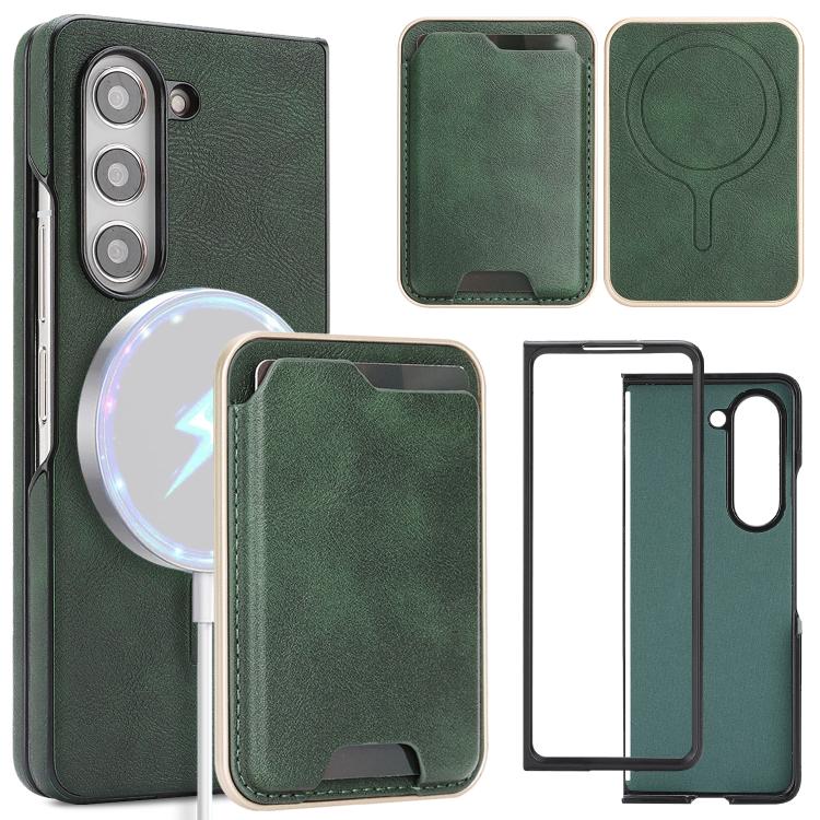 Kalebol Slim MagSafe Ring Magnetic Card Bag Side Sticker Leather Phone Case
