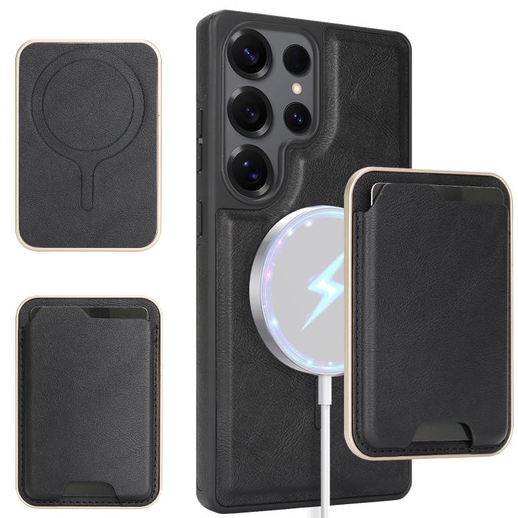 Kalebol Slim MagSafe Ring Magnetic Card Bag Side Sticker Leather Phone Case