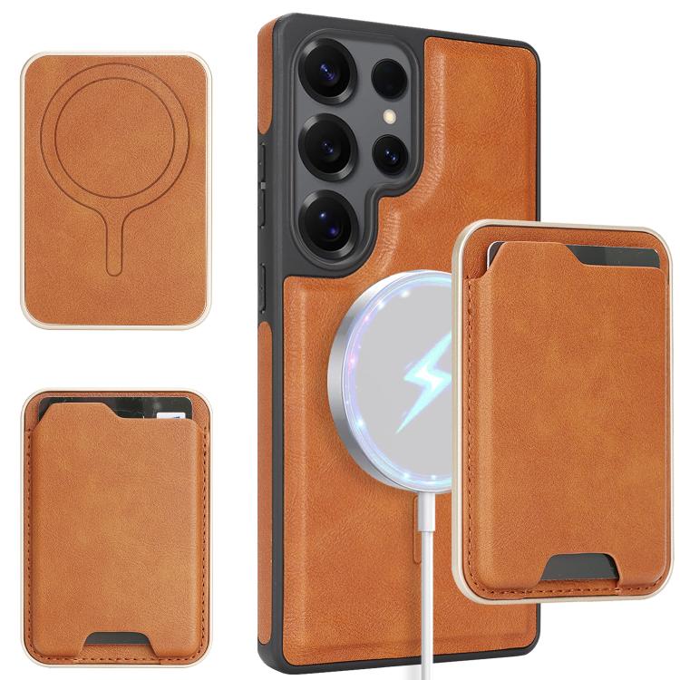 Kalebol Slim MagSafe Ring Magnetic Card Bag Side Sticker Leather Phone Case
