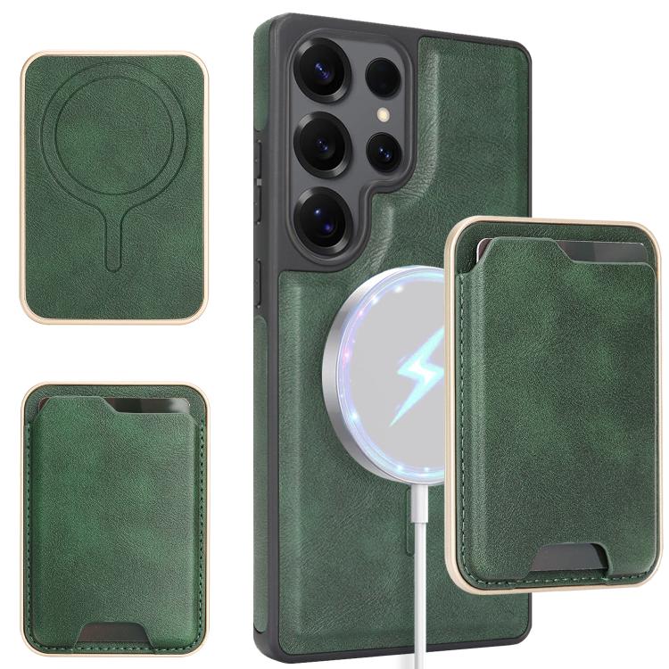 Kalebol Slim MagSafe Ring Magnetic Card Bag Side Sticker Leather Phone Case