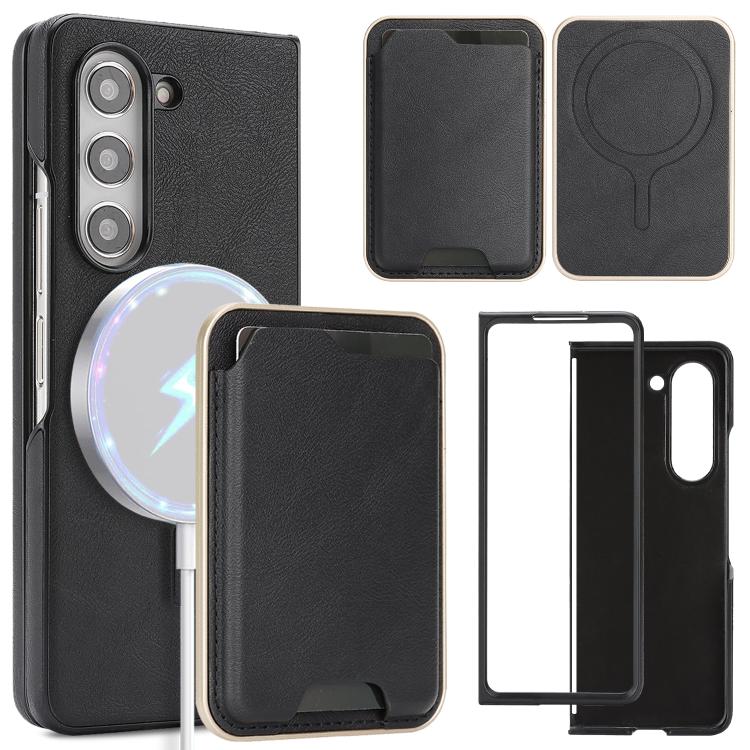 Kalebol Slim MagSafe Ring Magnetic Card Bag Side Sticker Leather Phone Case
