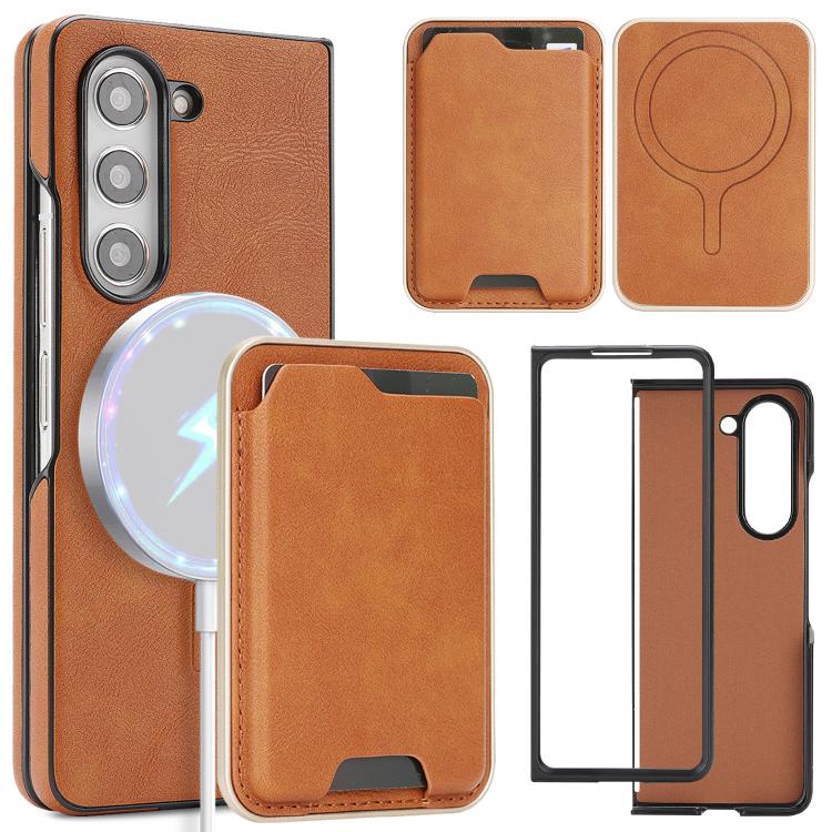 Kalebol Slim MagSafe Ring Magnetic Card Bag Side Sticker Leather Phone Case