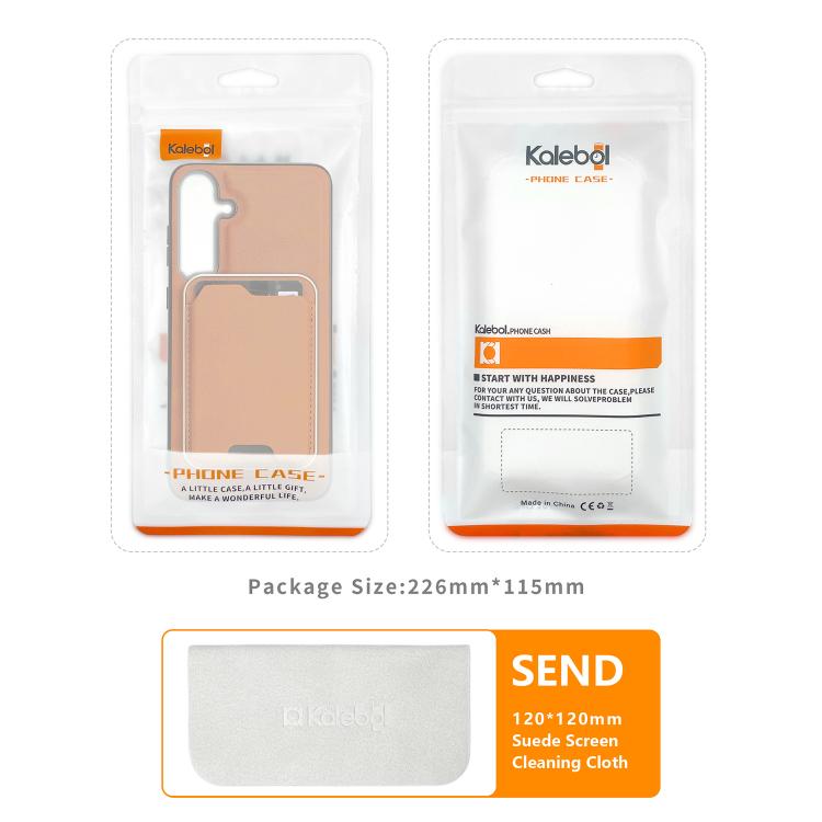 Kalebol Slim MagSafe Ring Magnetic Card Bag Side Sticker Leather Phone Case