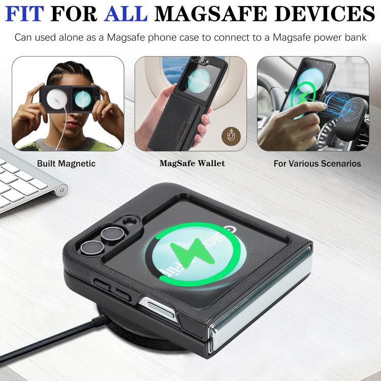 Kalebol Strong Magnetic MagSafe Tri-Fold Wallet Side Sticker Leather Phone Case