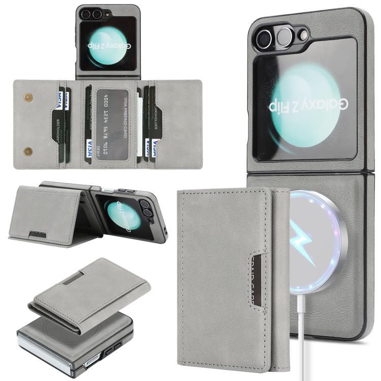 Kalebol Strong Magnetic MagSafe Tri-Fold Wallet Side Sticker Leather Phone Case