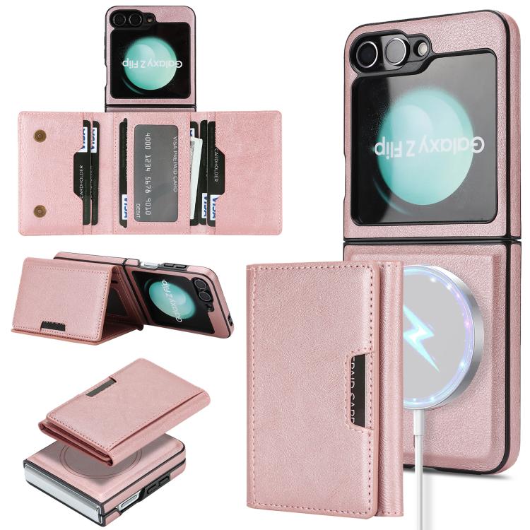 Kalebol Strong Magnetic MagSafe Tri-Fold Wallet Side Sticker Leather Phone Case
