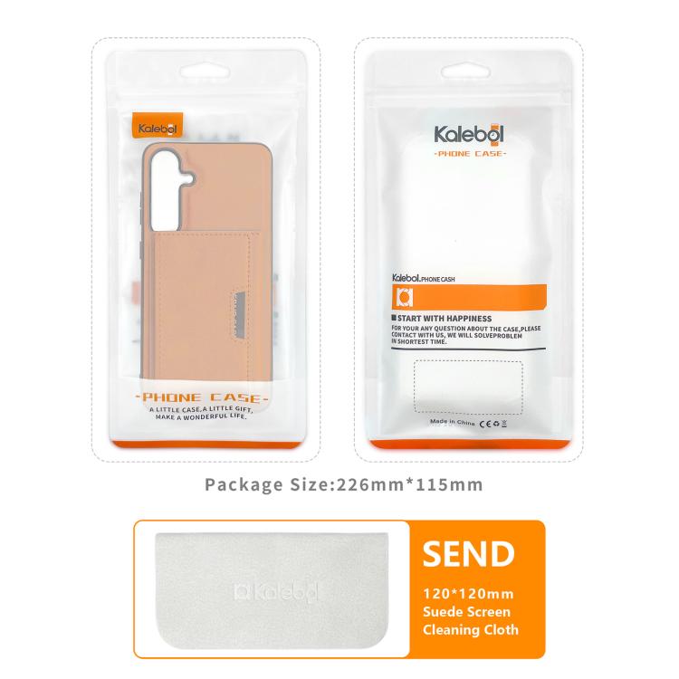 Kalebol Strong Magnetic MagSafe Tri-Fold Wallet Side Sticker Leather Phone Case