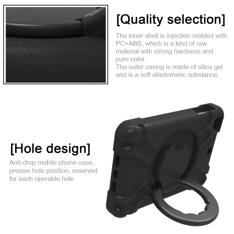 EVA + PC Flat Protective Shell with 360 ° Rotating Bracket, For iPad MINI1/2/3, For iPad MINI 4/5