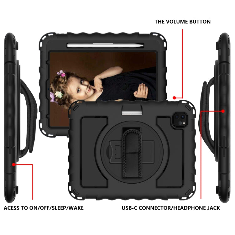 For iPad Pro 11 (2020) PC + Silicone Shockproof Combination Case with 360 Degree Rotating Holder & Handle, For iPad Pro 11 (2020), For iPad Pro 11 (2020)