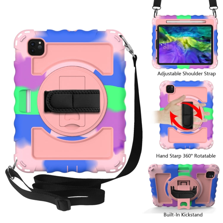 For iPad Pro 11 (2020) PC + Silicone Shockproof Combination Case with 360 Degree Rotating Holder & Handle, For iPad Pro 11 (2020), For iPad Pro 11 (2020)
