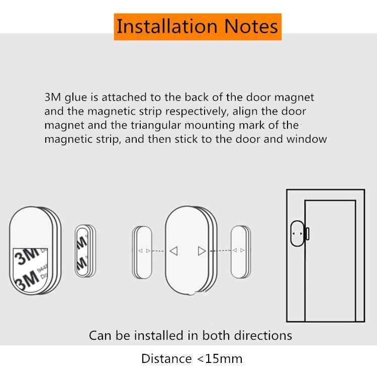 MC-03 130dB Multi-function Door and Window Anti-theft Alarm with 5 Modes