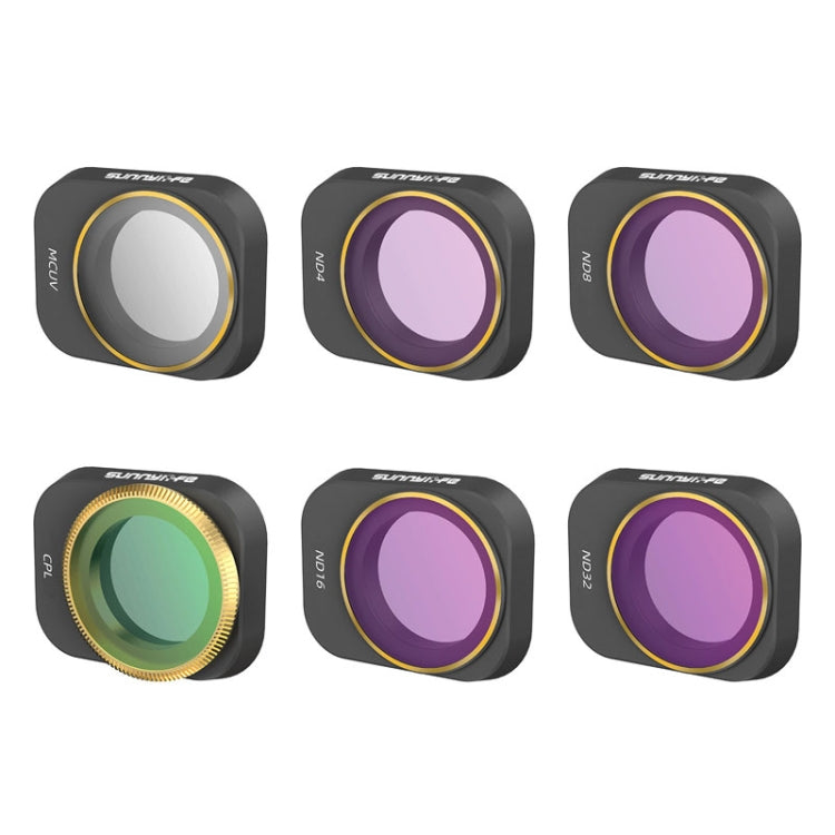 Sunnylife MM3-FI411 For Mini 3 Pro Filter Adjustable CPL ND Filter, 3 PCS / Set, 4 PCS / Set ND Filter, 4 PCS / Set, 6 PCS / Set