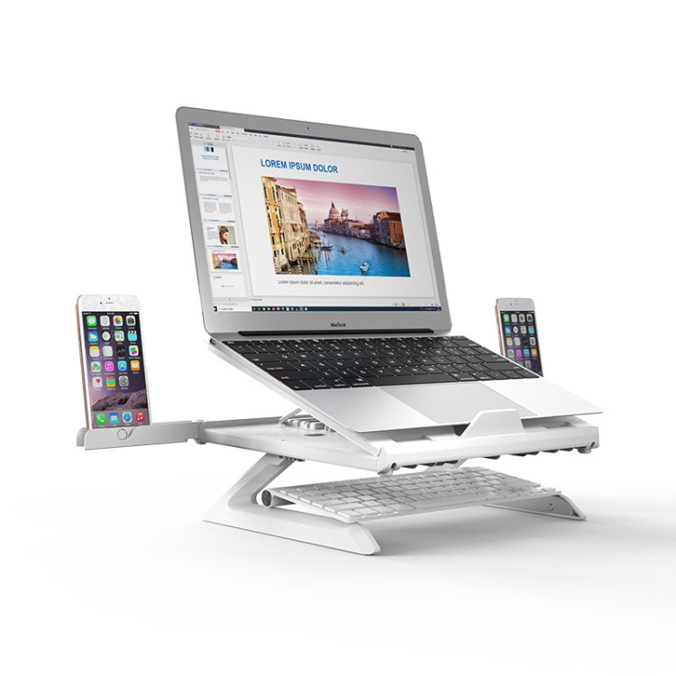 Multifunctional Folding Notebook Stand Monitor Increase Rack, Tripod (White), Tripod (Black)