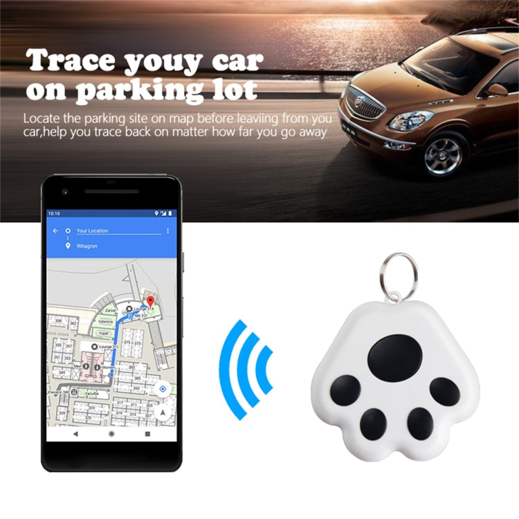 2 PCS HYC-09 Dog Paw Bluetooth Anti-Lost Device Pet Tracking Locator Keychain Smart Search Two-Way Alarm, Dog Paw Red, Dog Paw Dark Blue, Dog Paw Dark Gray, Dog Paw Black, Dog Paw White, Dog Paw Light Blue, Dog Paw Green, Dog Paw Pink