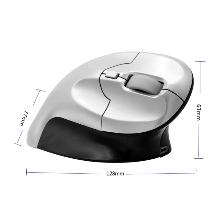 G70 Wireless & Wired Vertical Mouse Ergonomic Optical Mouse, Style:, Wireless Charging Version