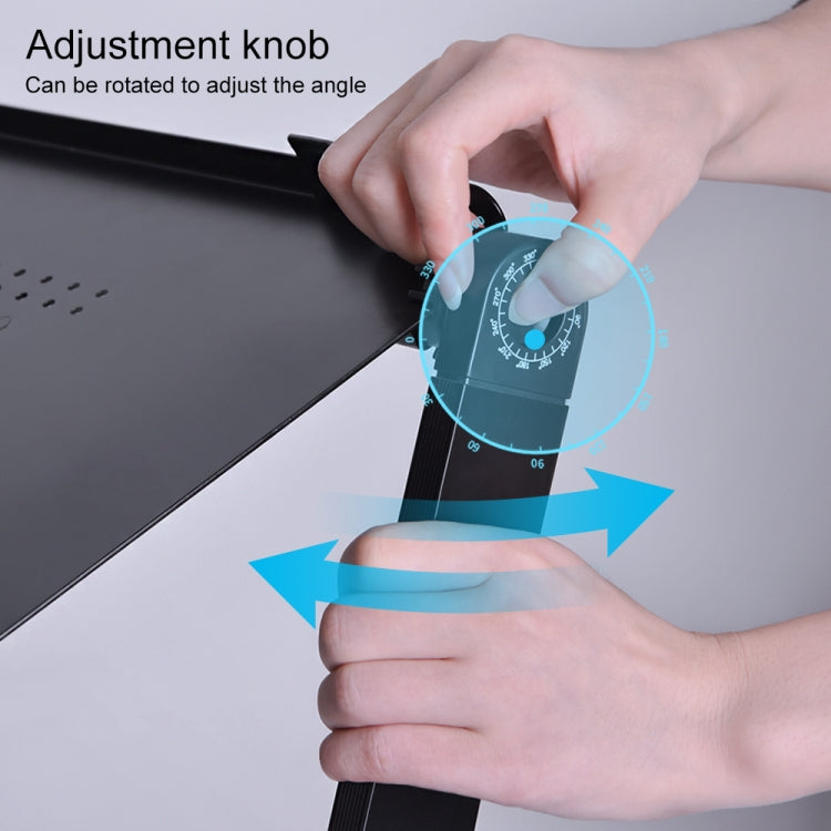 Oatsbasf Folding Computer Desk Laptop Stand Foldable Lifting Heightening Storage Portable Rack,Style:, L01 Black, L02 White, L02 Black
