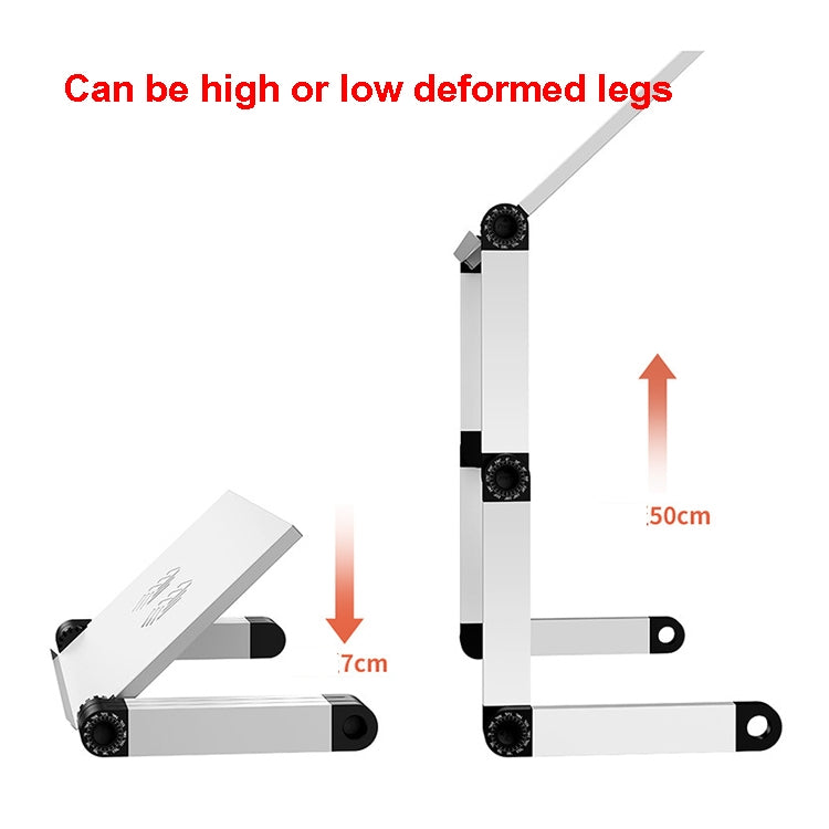 Oatsbasf Folding Computer Desk Laptop Stand Foldable Lifting Heightening Storage Portable Rack,Style:, L01 Black, L02 White, L02 Black
