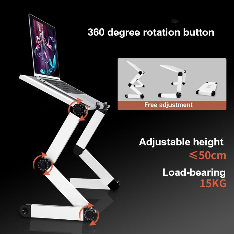 Oatsbasf Folding Computer Desk Laptop Stand Foldable Lifting Heightening Storage Portable Rack,Style:, L01 Black, L02 White, L02 Black