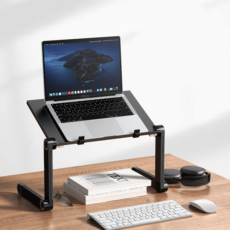 Oatsbasf Folding Computer Desk Laptop Stand Foldable Lifting Heightening Storage Portable Rack,Style:, L01 Black, L02 White, L02 Black