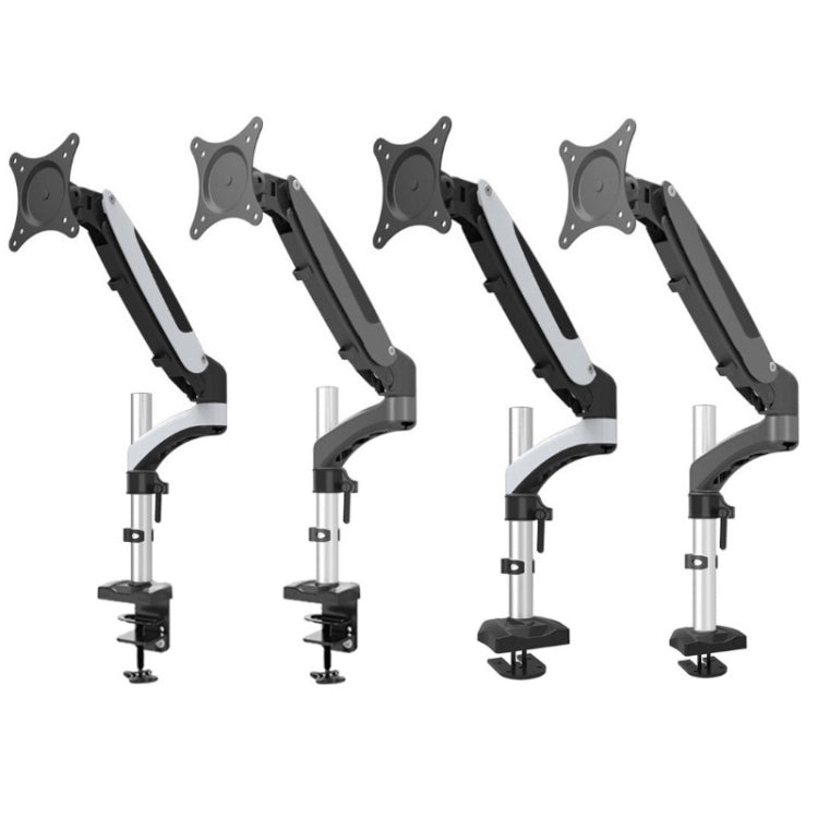 Gibbon Mounts Desktop Lifting Rotating Computer Monitor Stand, Specification, Table Clip White GM112C, Table Clip Black GM112C, Lock Hole Black GM112G