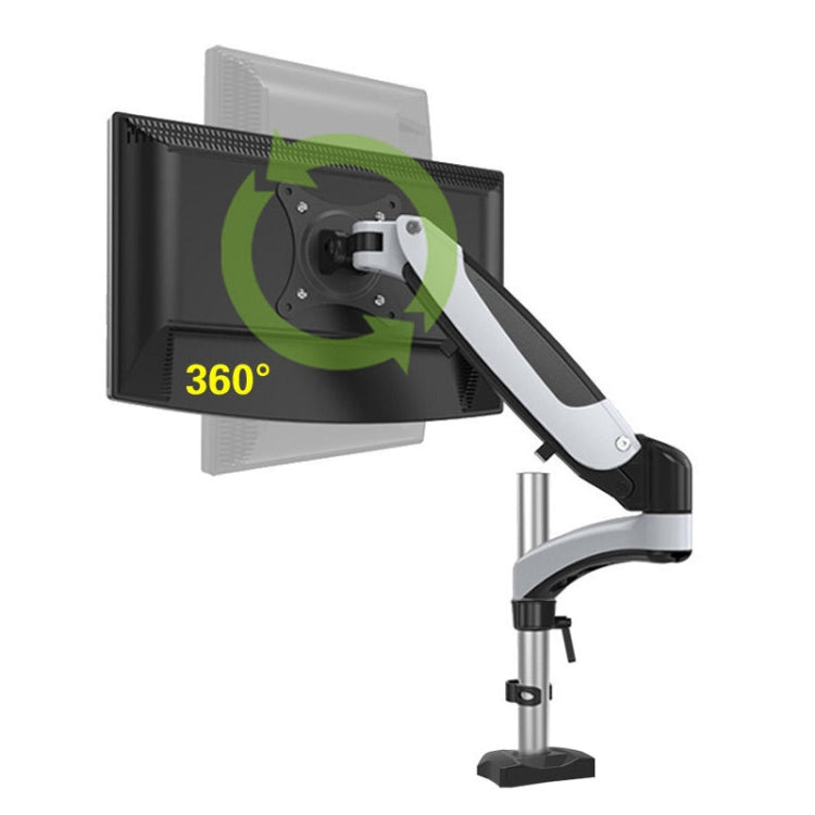 Gibbon Mounts Desktop Lifting Rotating Computer Monitor Stand, Specification, Table Clip White GM112C, Table Clip Black GM112C, Lock Hole Black GM112G